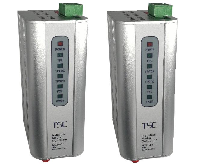 TSC卓越工业光纤收发器MC210AFT多模光纤收发器MC210SFT、MC210SFT-20